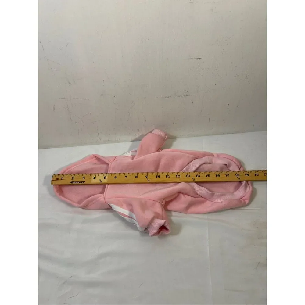 Adidas trefoil dog pink hoodie coat xl‎ small dog